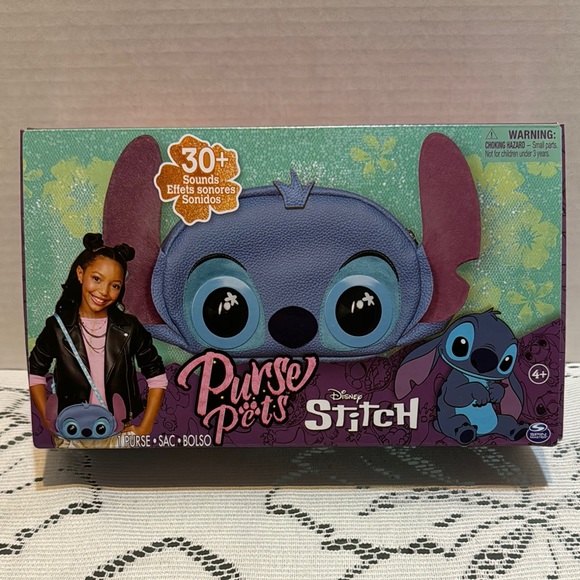 Disney Stitch Purse Pets 30+ Sounds Responds to Touch, Blinks! Games & Music - Picture 1 of 6